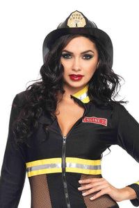 Leg Avenue Black Fireman Hat in Black  from SexyShoes.com