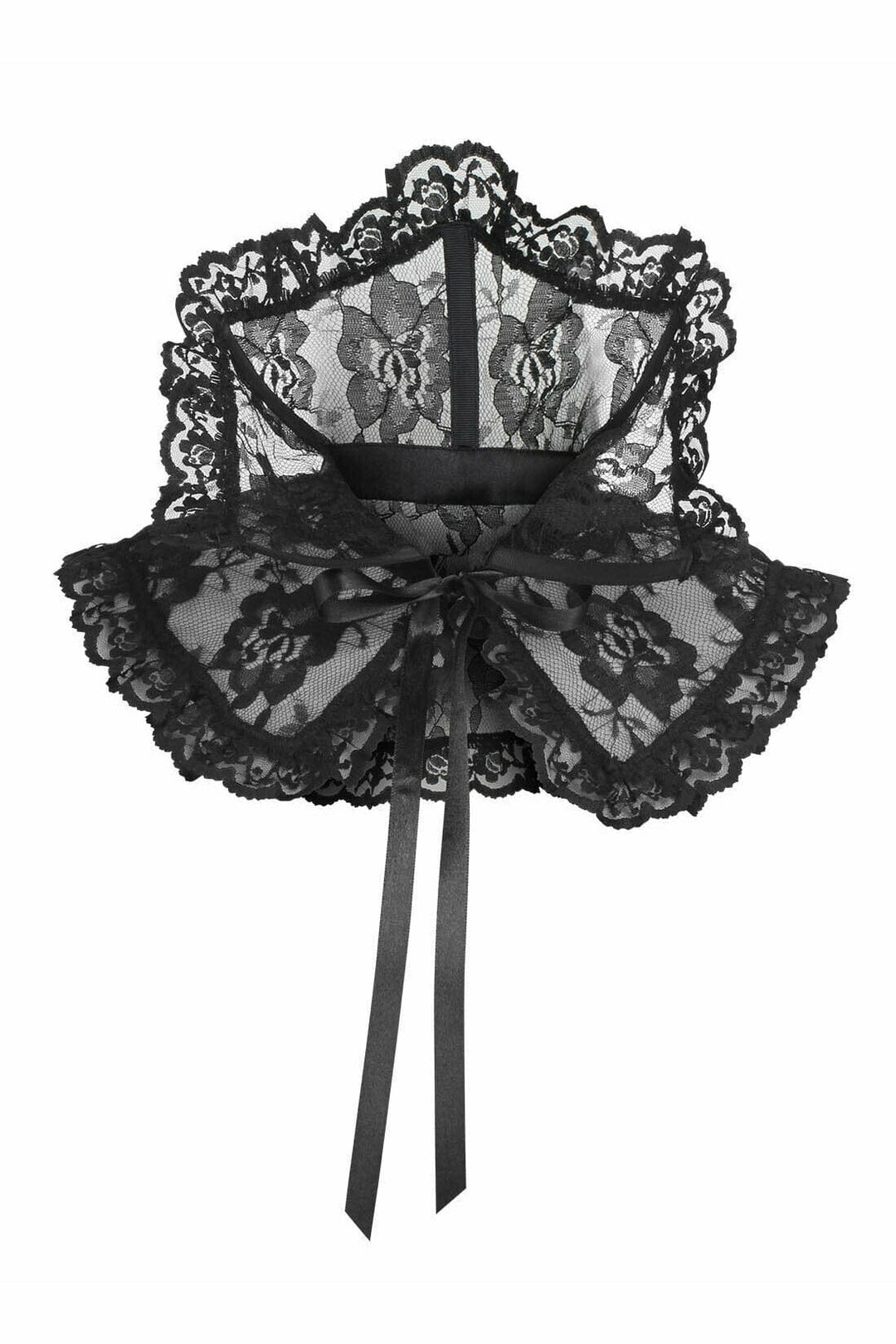 Black Lace Neck Collar-Costume Kits-Daisy Corsets-Black-O/S-SEXYSHOES.COM