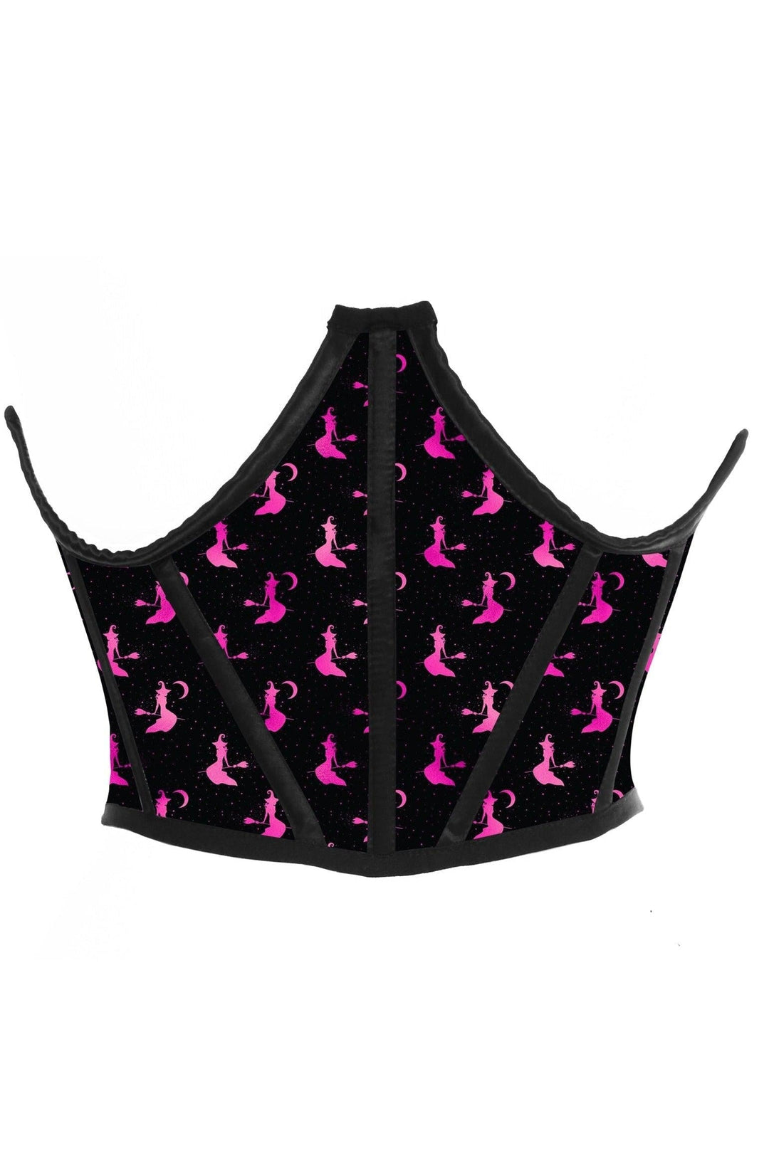 Daisy Corsets Underbust Open Cup Witches Satin Waist Cincher in Black  from SexyShoes.com