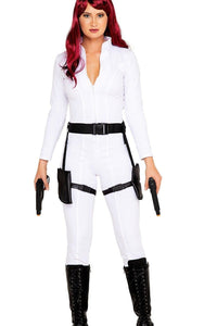Roma Costumes Black Ops Spy Costume in White 