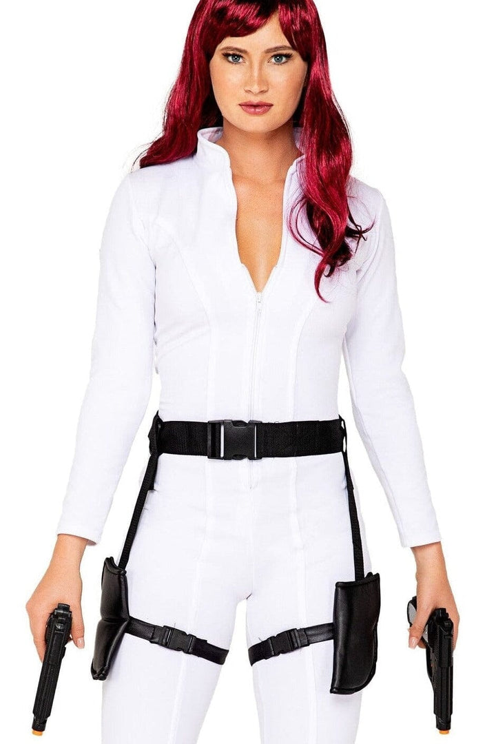 Black Ops Spy Costume-Hero Costumes-Roma Costumes-White-L-SEXYSHOES.COM