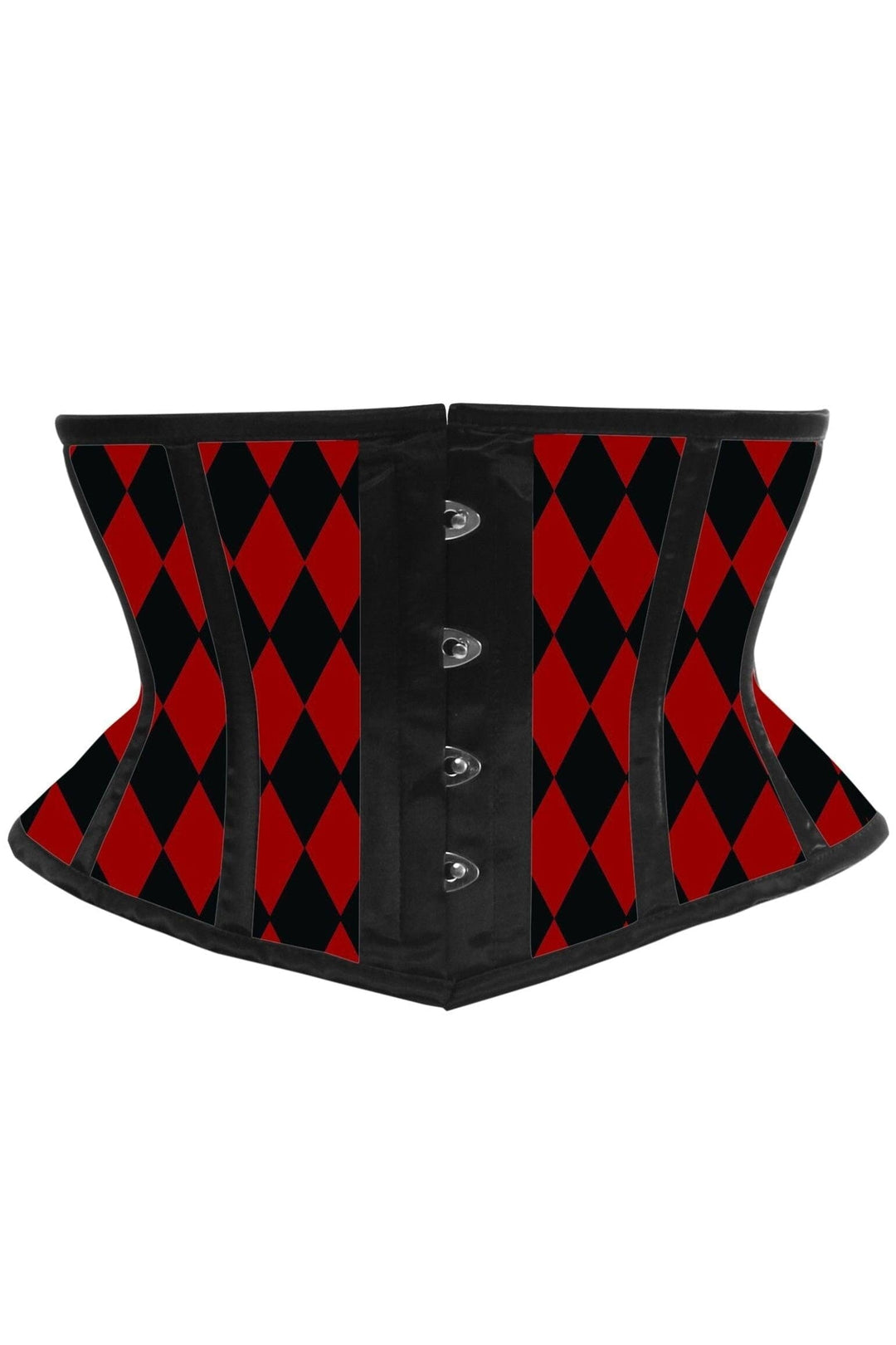 Daisy Corsets Black & Red Diamond Waist Cincher in Red  from SexyShoes.com