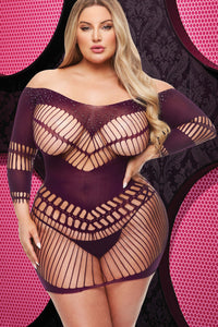 Lapdance Lingerie Bling Bling Halter Dress in Purple  from SexyShoes.com
