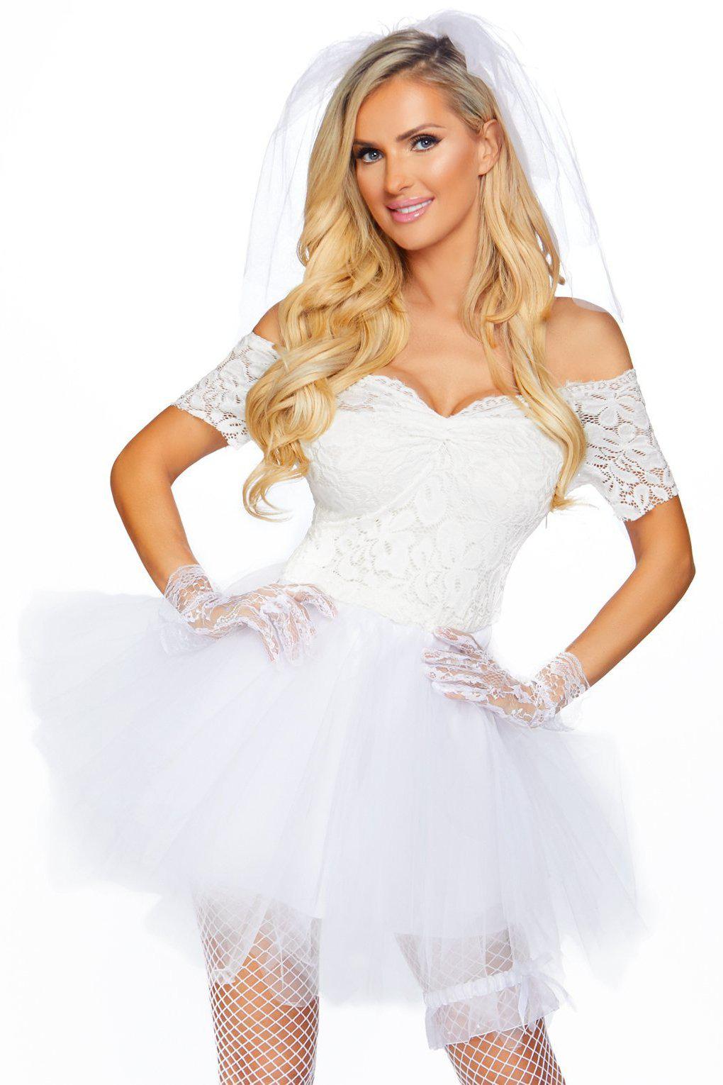 Blushing Bride Costume-Other Costumes-Leg Avenue-White-S/M-SEXYSHOES.COM