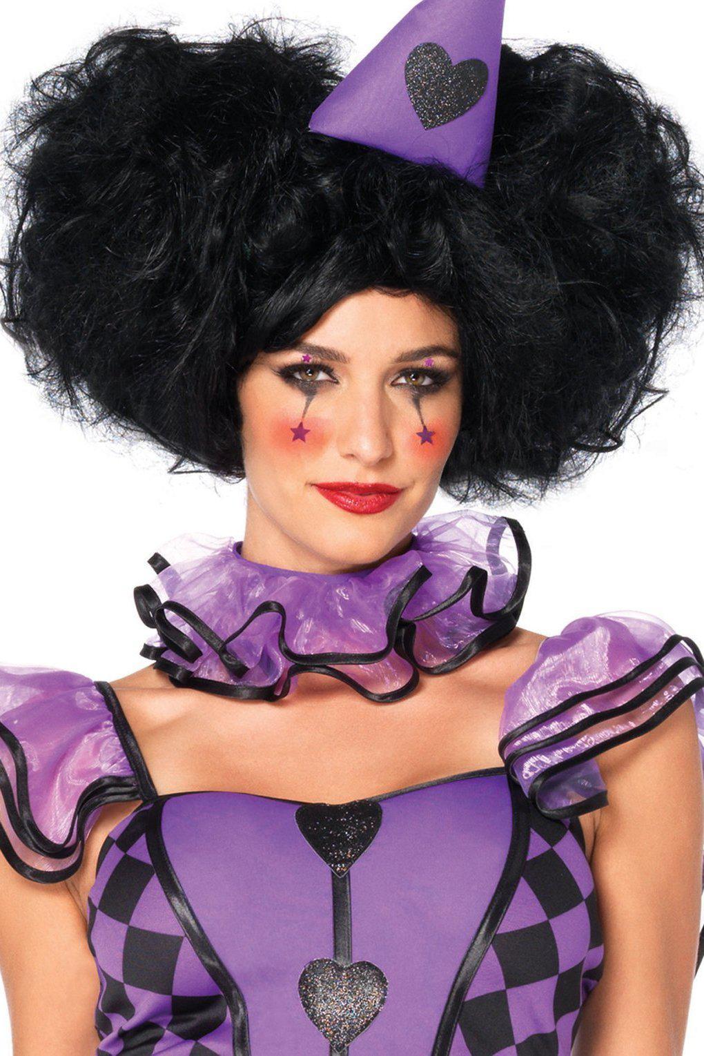 Bob Wig with Optional Side Puff-Wigs-Leg Avenue-Black-O/S-SEXYSHOES.COM