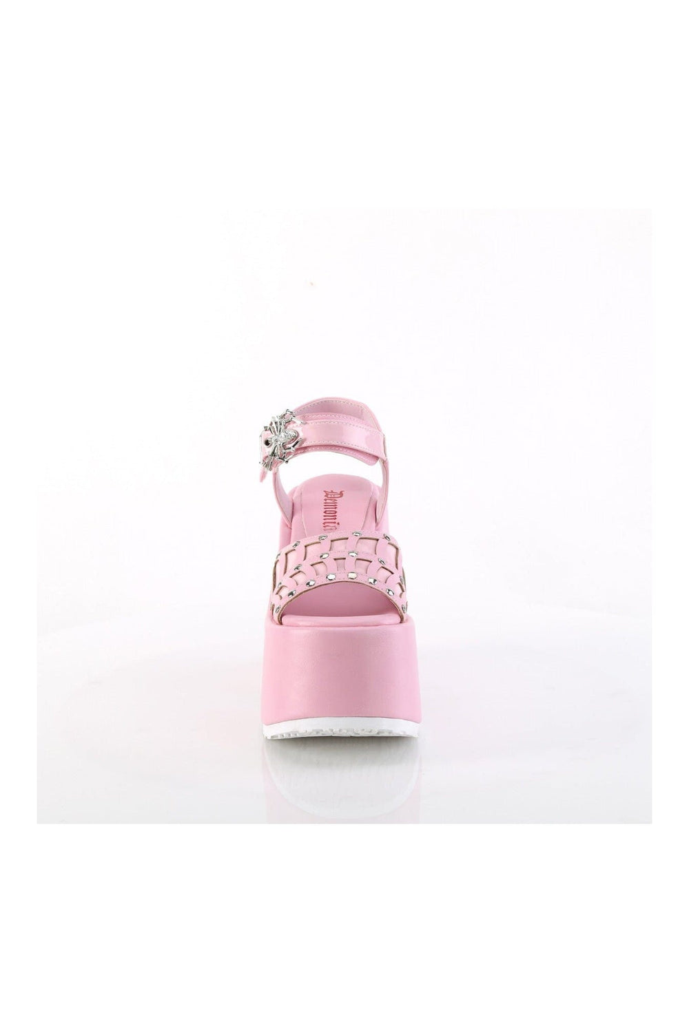 CAMEL-17 Pink Vegan Leather Sandal-Sandals-Demonia-SEXYSHOES.COM