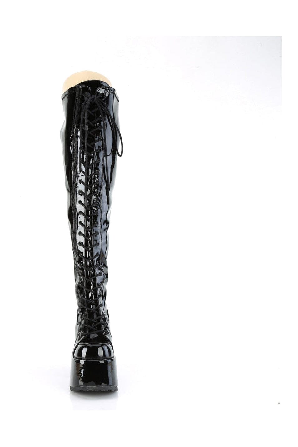 CAMEL-300WC Black Patent Thigh Boot-Thigh Boots-Demonia-SEXYSHOES.COM