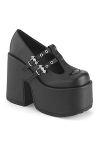 Demonia CAMEL-55 Black Vegan Leather Mary Janes in Black Vegan Leather from SexyShoes.com