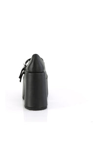 Demonia CAMEL-55 Black Vegan Leather Mary Janes in Black Vegan Leather