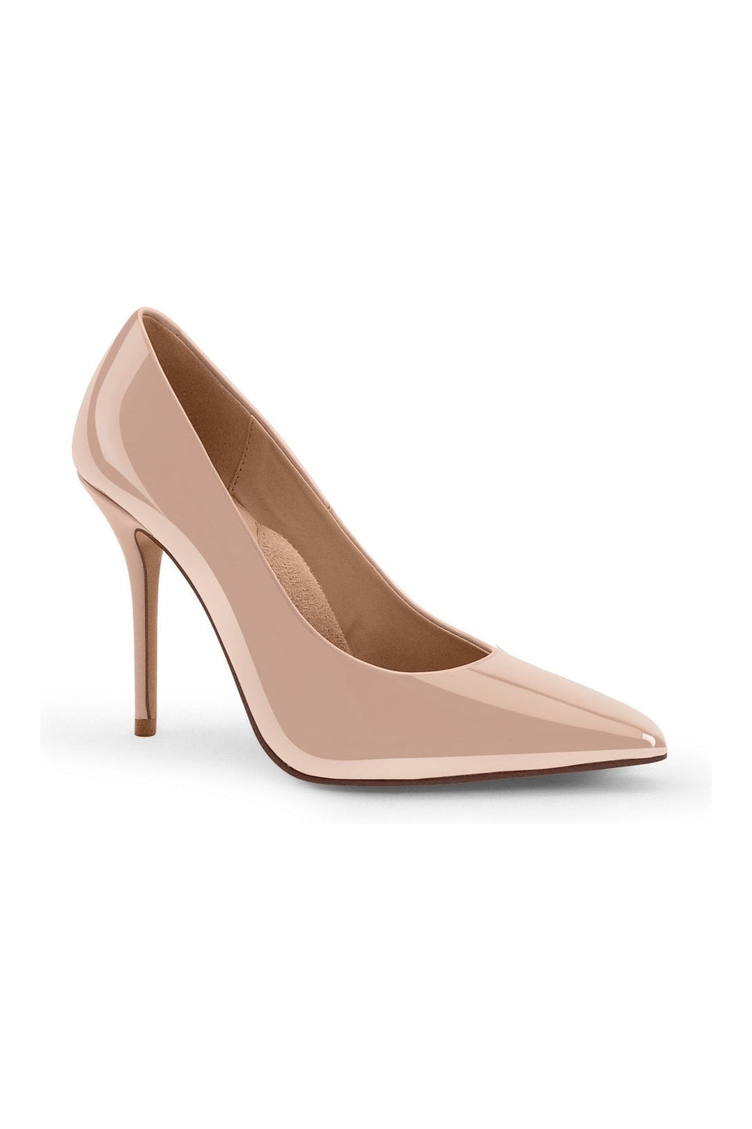 Super Sexy Classic Pump with Micro Stiletto Heel-Pumps-Sexyshoes Signature-Nude-SEXYSHOES.COM
