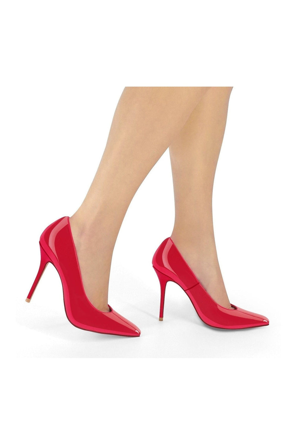 Sexyshoes Signature Super Sexy Classic Pump with Micro Stiletto Heel in Red Patent