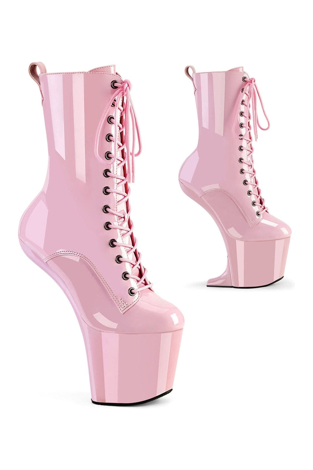 Pleaser Pink Ankle Boots Platform Stripper Shoes | Buy at Sexyshoes.com