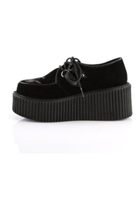 Demonia CREEPER-219 Black Hologram Patent Creeper in Black Hologram Patent