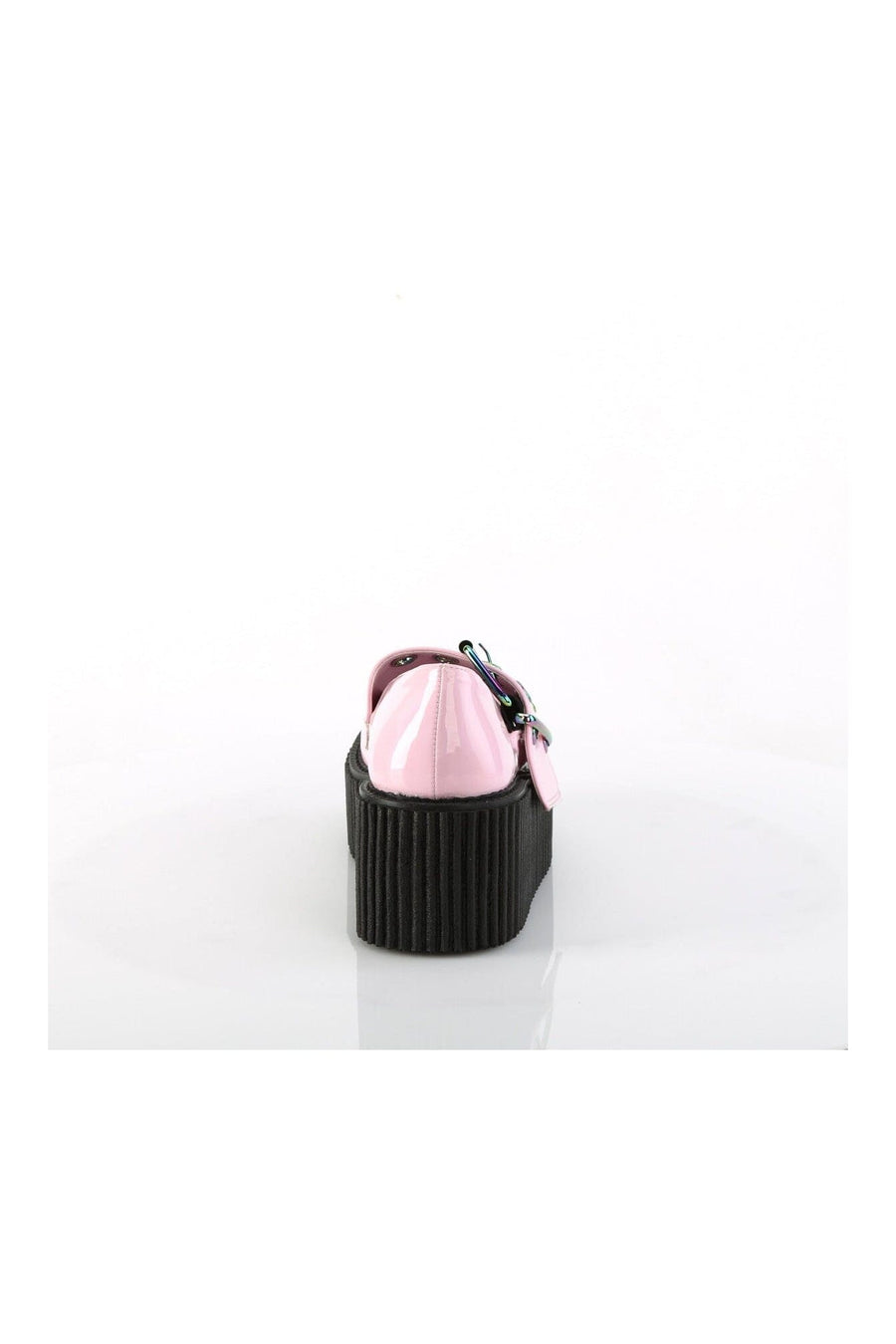 Demonia CREEPER-230 Pink Hologram Patent Creeper in Pink Hologram Patent
