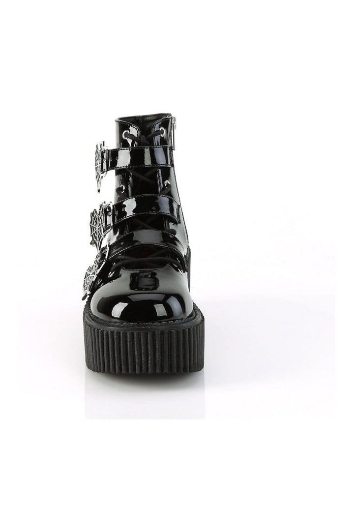 CREEPER-260 Black Patent Creeper