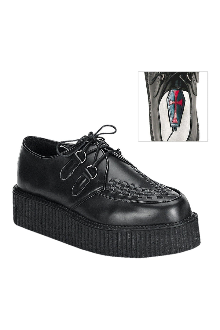 CREEPER-402 Black Leather Creeper-Creepers-Demonia-Black-10-Leather-SEXYSHOES.COM