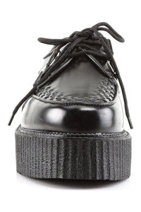 Demonia CREEPER-402 Black Leather Creeper in Black Leather