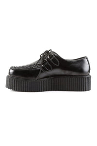 Demonia CREEPER-402 Black Leather Creeper in Black Leather