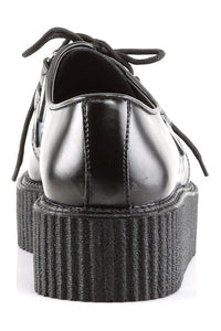 Demonia CREEPER-402 Black Leather Creeper in Black Leather