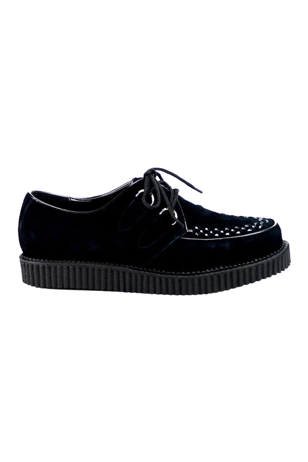 CREEPER-602S Black Suede Leather Creeper-Creepers-Demonia-Black-10-Suede Leather-SEXYSHOES.COM