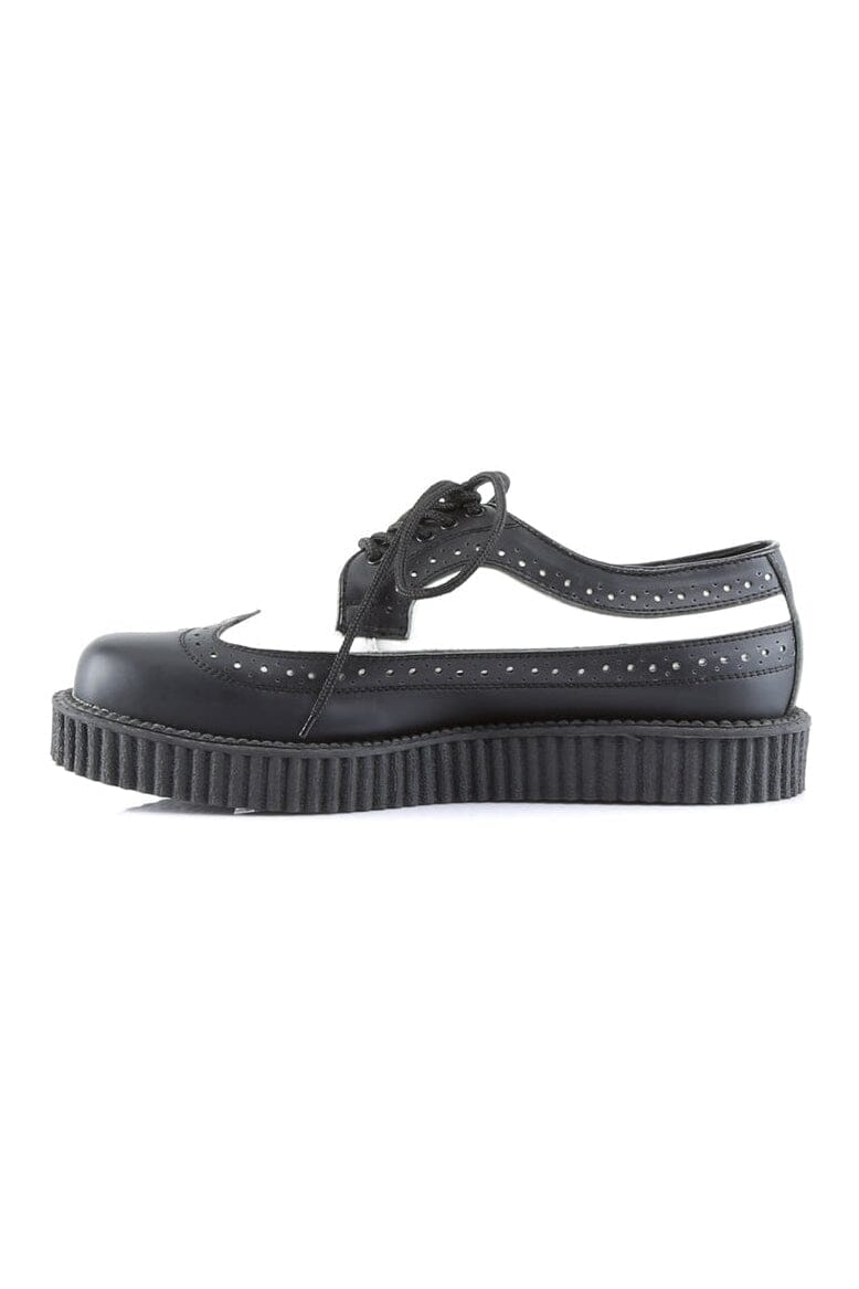 Demonia CREEPER-608 Black Patent Creeper in Black Patent
