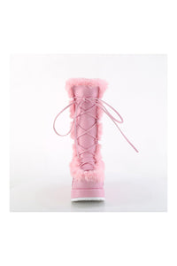 Demonia CUBBY-311 Pink Vegan Leather Knee Boot in Pink Vegan Leather
