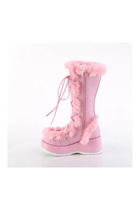 Demonia CUBBY-311 Pink Vegan Leather Knee Boot in Pink Vegan Leather