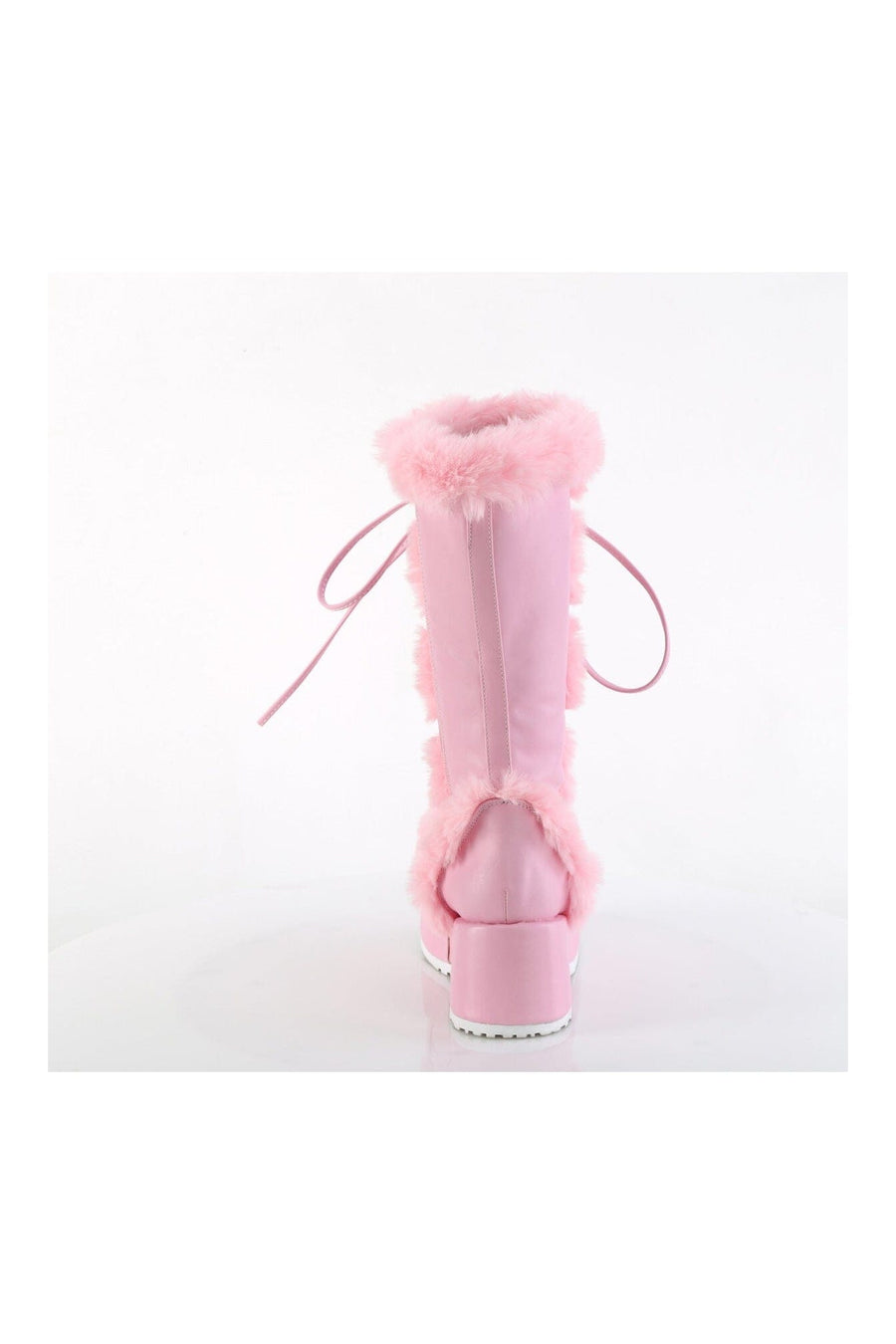 Demonia CUBBY-311 Pink Vegan Leather Knee Boot in Pink Vegan Leather