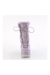 Demonia CUBBY-311 Purple Vegan Leather Knee Boot in Purple Vegan Leather