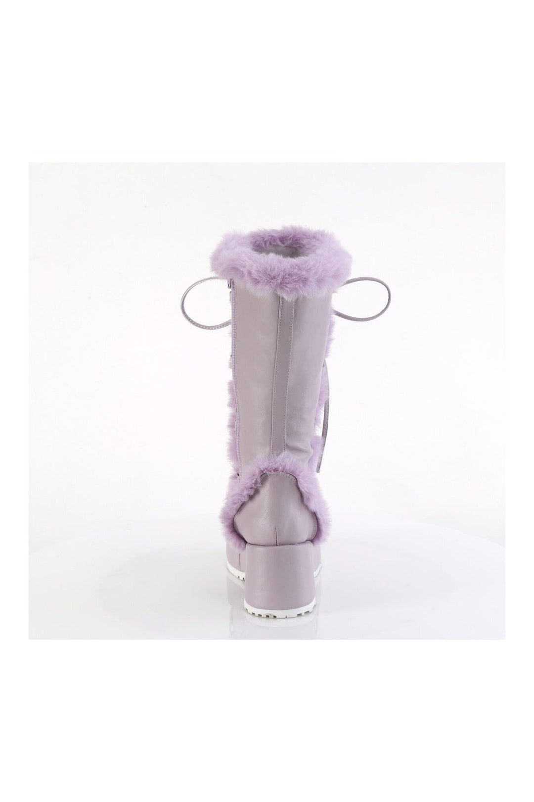 CUBBY-311 Purple Vegan Leather Knee Boot-Knee Boots-Demonia-SEXYSHOES.COM