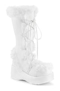 CUBBY-311 White Vegan Leather Knee Boot