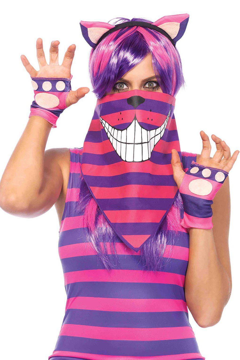 Cheshire Cat Mask-Costume Accessories-Leg Avenue-Purple-O/S-SEXYSHOES.COM