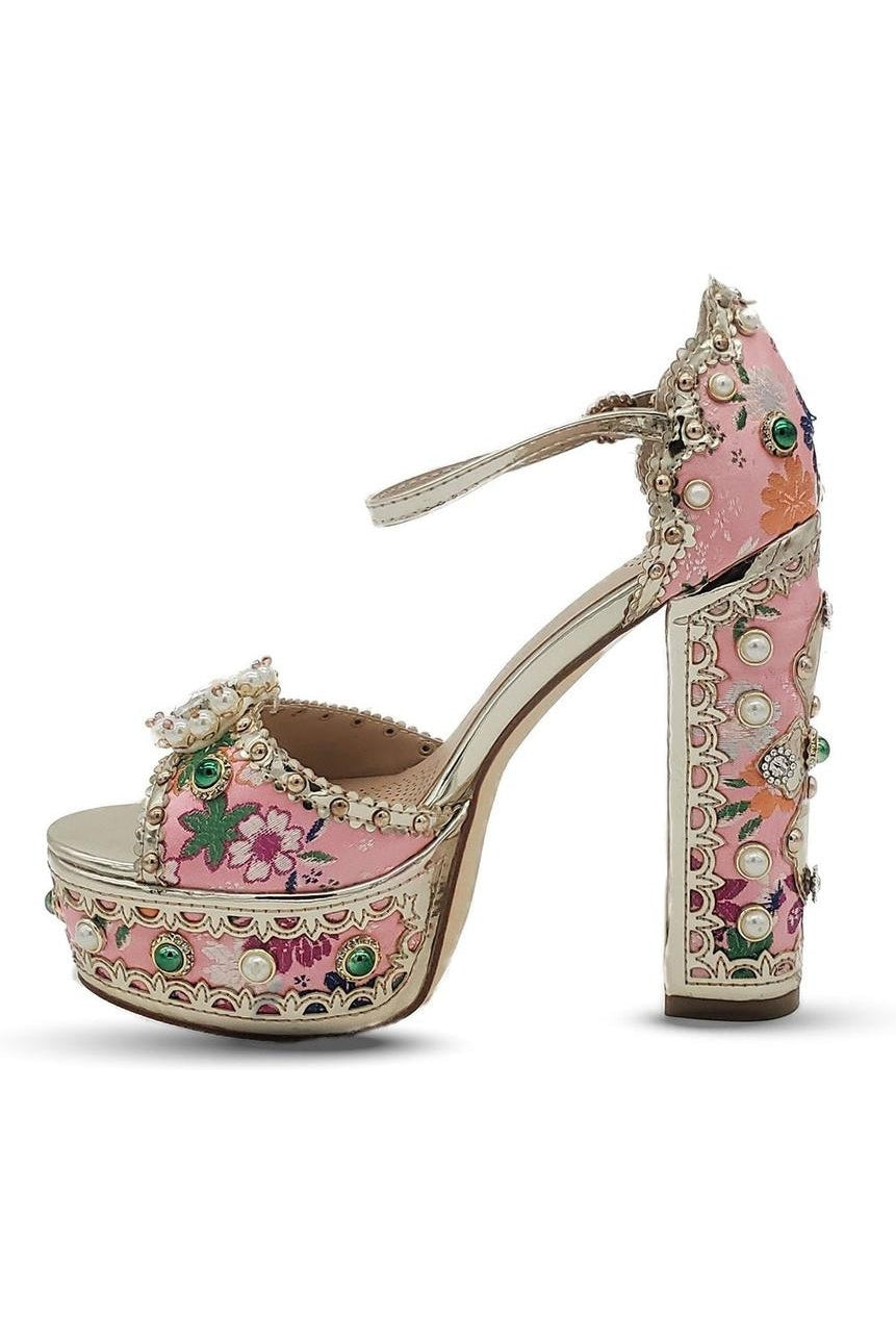 Cici Jeweled Platform Sandal-Sandals-Azalea Wang-SEXYSHOES.COM
