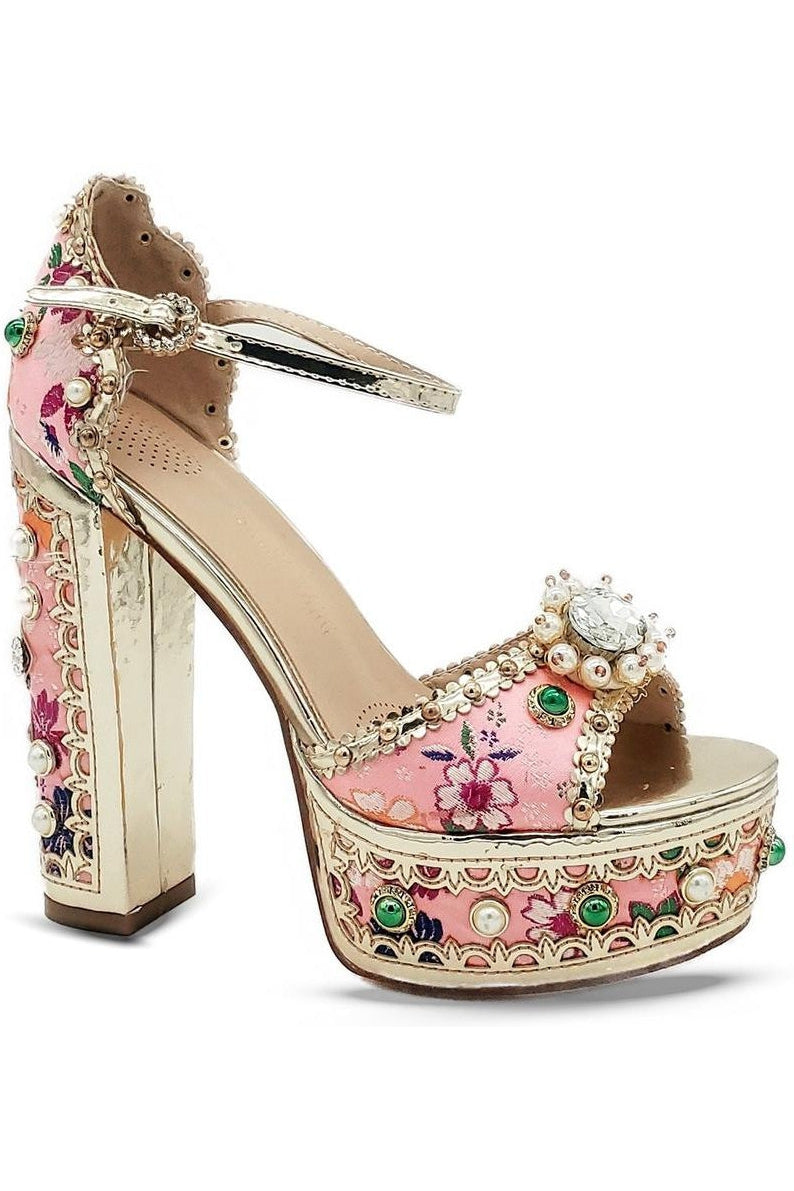 Cici Jeweled Platform Sandal-Sandals-Azalea Wang-SEXYSHOES.COM
