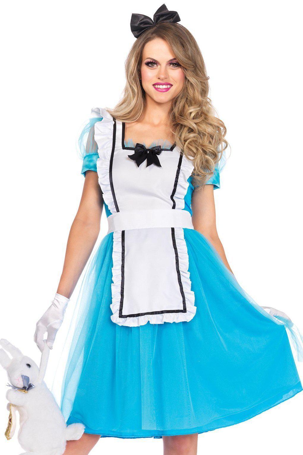 Classic Alice Costume-Fairytale Costumes-Leg Avenue-Blue-S-SEXYSHOES.COM