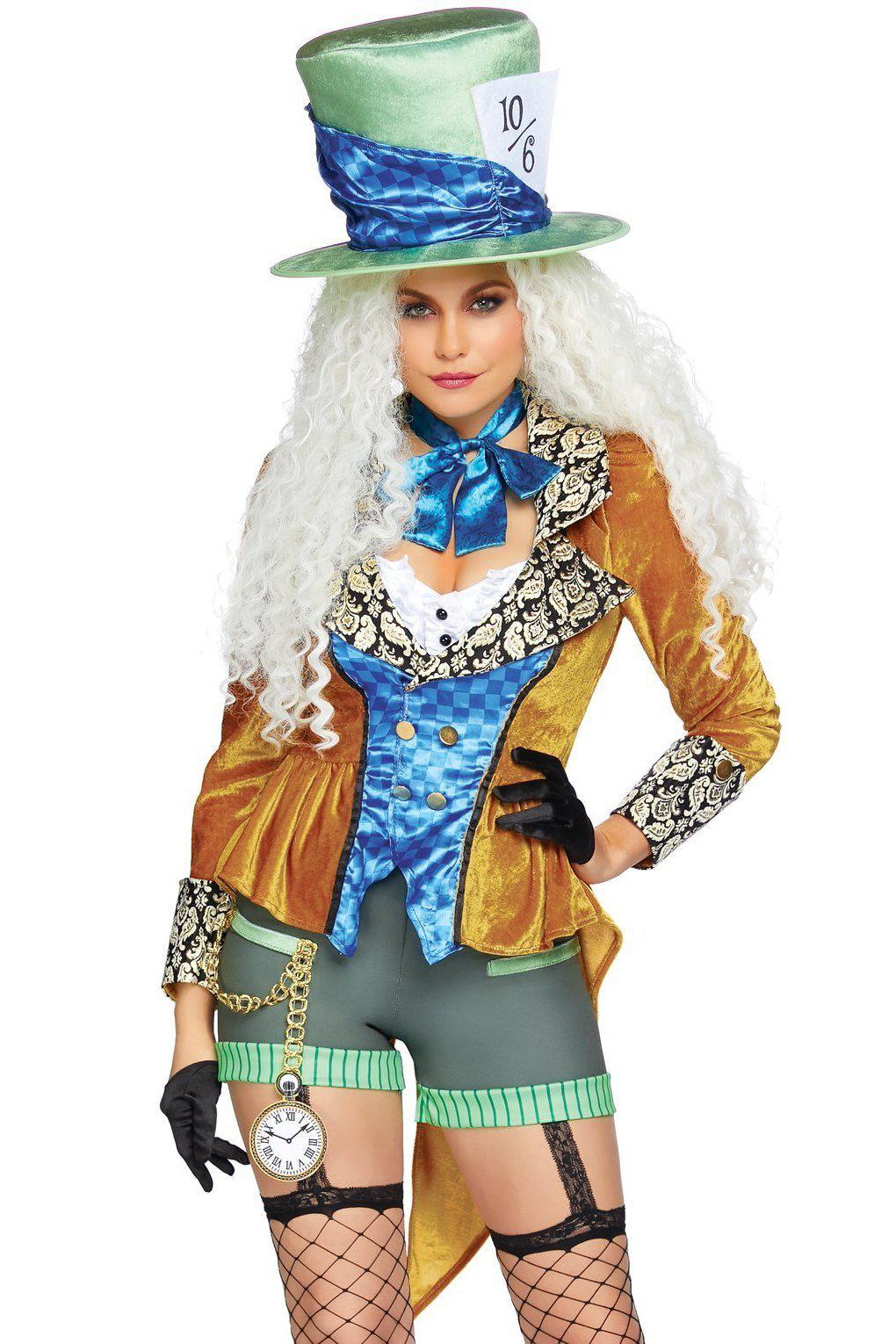 Classic Mad Hatter Costume-Fairytale Costumes-Leg Avenue-Multi-S-SEXYSHOES.COM