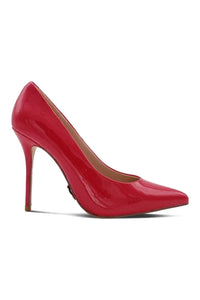 Sexyshoes Signature Super Sexy Classic Pump with Micro Stiletto Heel in Red Patent