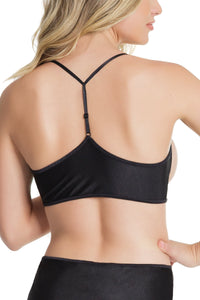 Cupless Underbust Bra Band W/ Cf Hook & Eye Closure & Adjustable T Back-Bras-Coquette-Black-O/S-SEXYSHOES.COM