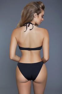 BeWicked Cut Out Strappy One Piece Swimsuit in Black 