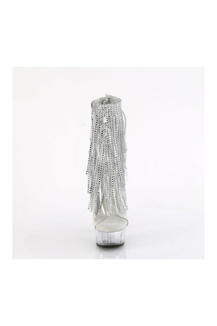DELIGHT-1017RSF Clear Vinyl Ankle Boot