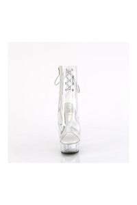 Pleaser DELIGHT-1018C Clear Vinyl Ankle Boot in Clear Vinyl