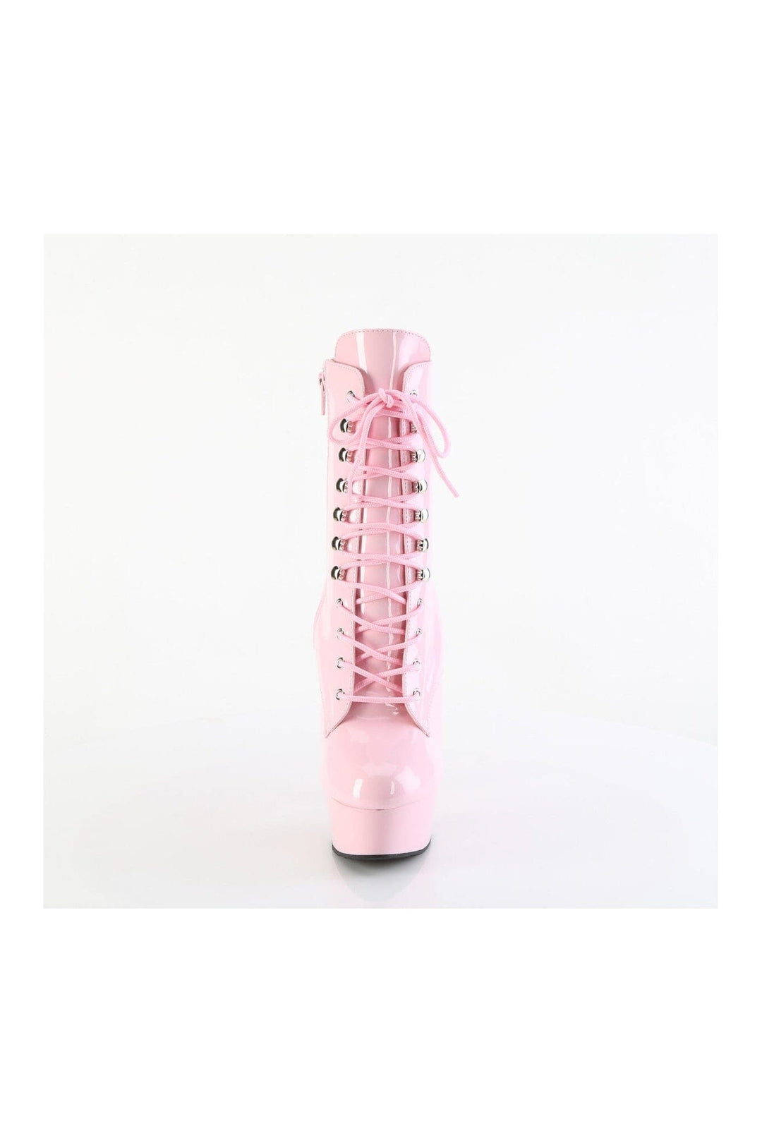 Pleaser DELIGHT-1020 Pink Patent Ankle Boot in Pink Patent