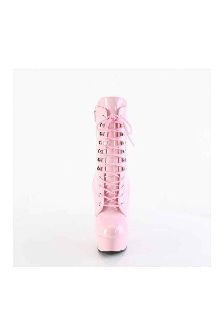 DELIGHT-1020 Pink Patent Ankle Boot-Ankle Boots-Pleaser-SEXYSHOES.COM
