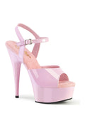 DELIGHT-609 Pink Patent Sandal