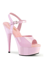 DELIGHT-609 Pink Patent Sandal