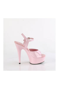 Pleaser DELIGHT-609 Pink Patent Sandal in Pink Patent