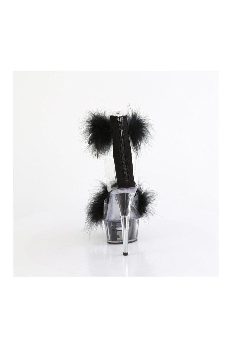 Pleaser DELIGHT-624F Clear Vinyl Sandal in Clear Vinyl