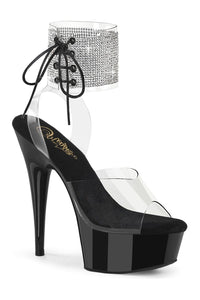 Pleaser DELIGHT-691-2RS Clear Vinyl Sandal in Clear Vinyl from SexyShoes.com