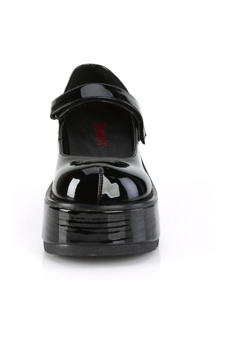 Demonia DOLLIE-01 Black Patent Mary Janes in Black Patent