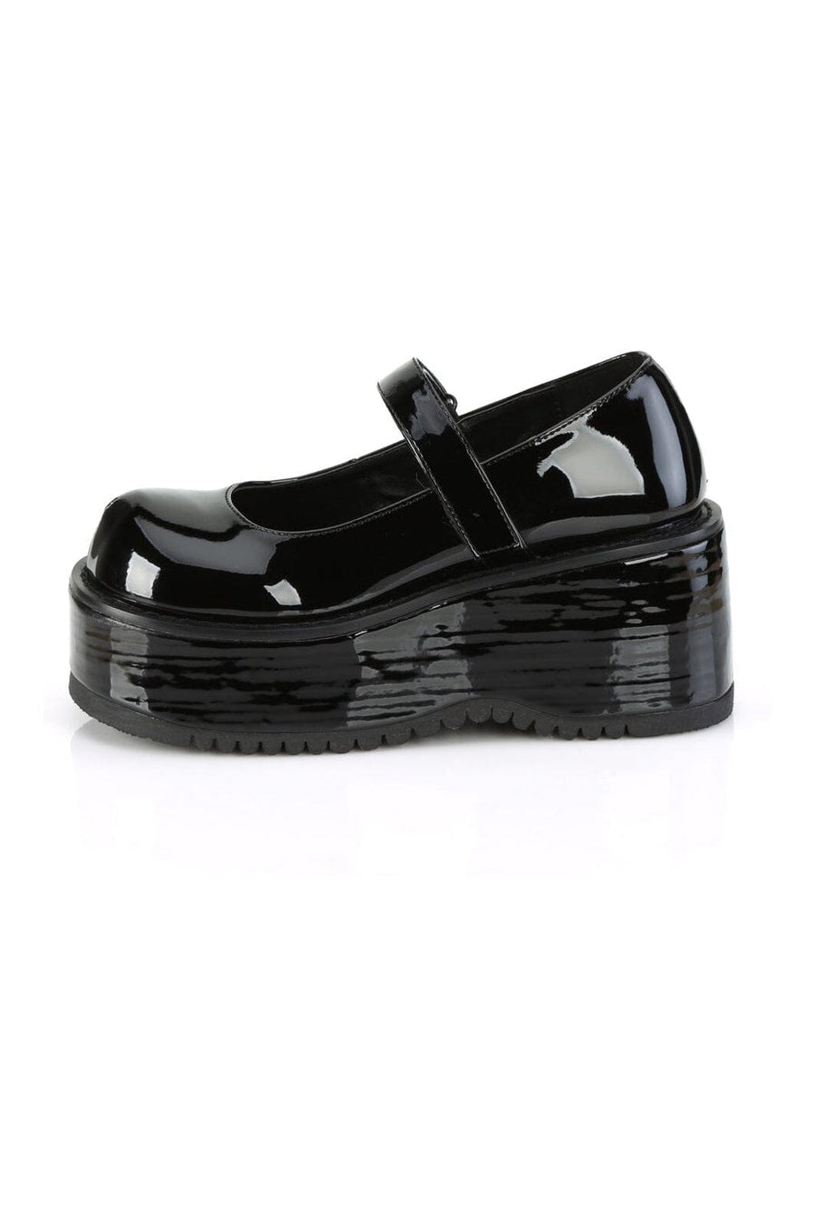 Demonia DOLLIE-01 Black Patent Mary Janes in Black Patent